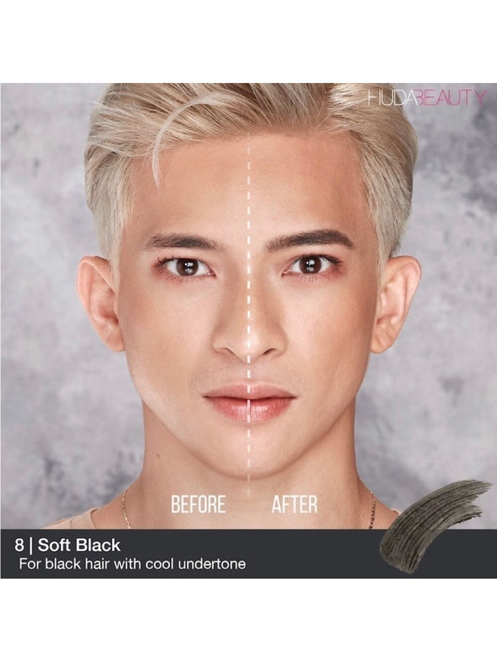 Huda Beauty SOFT BLACK 8 BombBrows Full n Fluffy Fiber Brow Gel | NEW | BOMBBROW - Picture 7 of 14